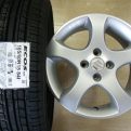 スイフト☆新品１８５/６０Ｒ１５＆中古純正アルミ☆4本