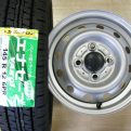ハイゼットカーゴ・バントラ☆新品145R12 6P&中古純正アルミ☆4本