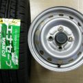 NV100・ミニキャブトラック☆新品145R12 6P&中古純正スチール☆4本セット