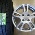 フィット・デミオ・キューブ等新品175/65R14&中古アルミ☆4本セット