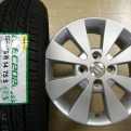 スズキ軽自動車☆新品155/65R14&中古純正アルミ☆4本セット