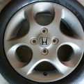 ライフ・ゼスト・バモス等☆純正中古アルミ&新品165/55R14☆4本