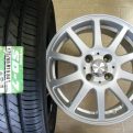 アクア・ヴィッツ・キューブ等☆新品175/65R15&中古アルミ☆4本セット