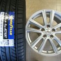 アルファード・ヴェルファイア等☆新品２２５/５５Ｒ１７＆中古アルミ☆４本セット