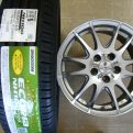 ウィッシュ・プリウス等☆未使用１９５/６５Ｒ１５＆中古アルミ☆４本セット