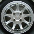 軽自動車１３インチ☆１５５/６５Ｒ１３＆アルミ☆中古４本セット