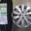 スズキ軽自動車☆新品１５５/６５Ｒ１４ ＆中古純正アルミ☆４本セット