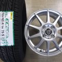 軽自動車☆新品１５５/６５Ｒ１４＆良品中古アルミ☆４本セット
