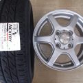 軽自動車☆新品ネクストリー155/65R13&中古アルミ☆4本セット