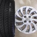 bB☆未使用185/55R15&中古純正アルミ☆4本セット☆サクシード・ヴィッツ