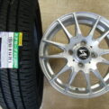 軽自動車☆新品１５５/６５Ｒ１４＆中古アルミ☆４本セット