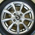 軽自動車☆１５５/６５Ｒ１４＆アルミ☆中古４本セット